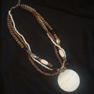 Twisted beaded necklace